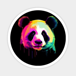 Neon Panda Magnet